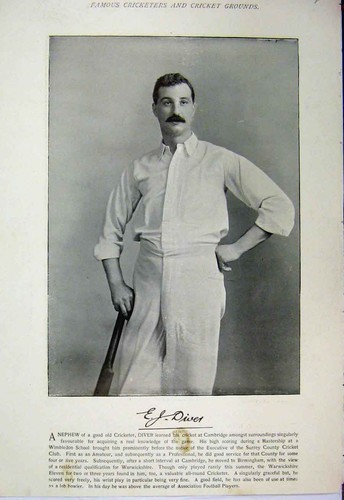 Old antique print 1895 cricket - 1895,