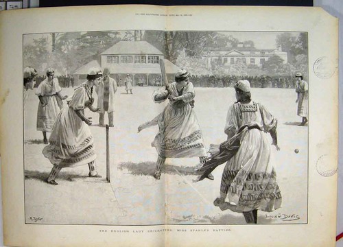 Original old antique print - old,