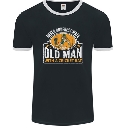 Old man with cricket bat - a,