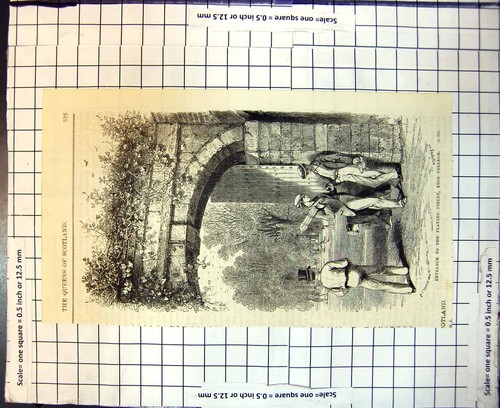 Old antique print - antique,