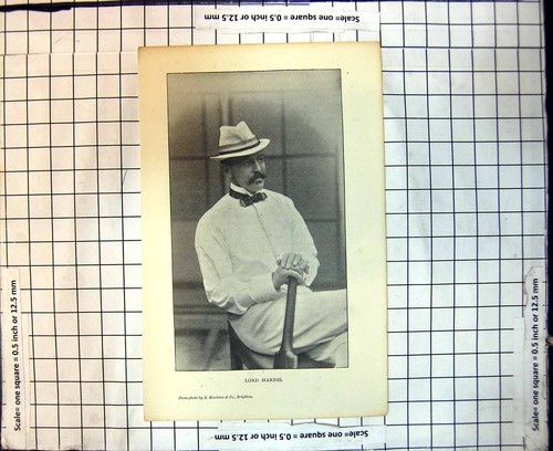 Original old antique print - old,