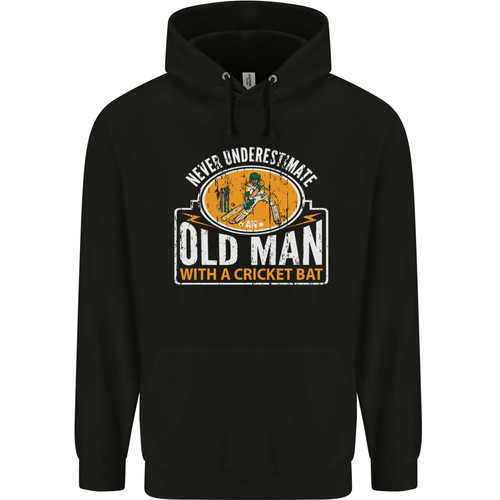 Old man with - an, cricket