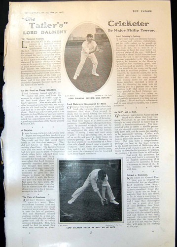Antique old print - old, cricket